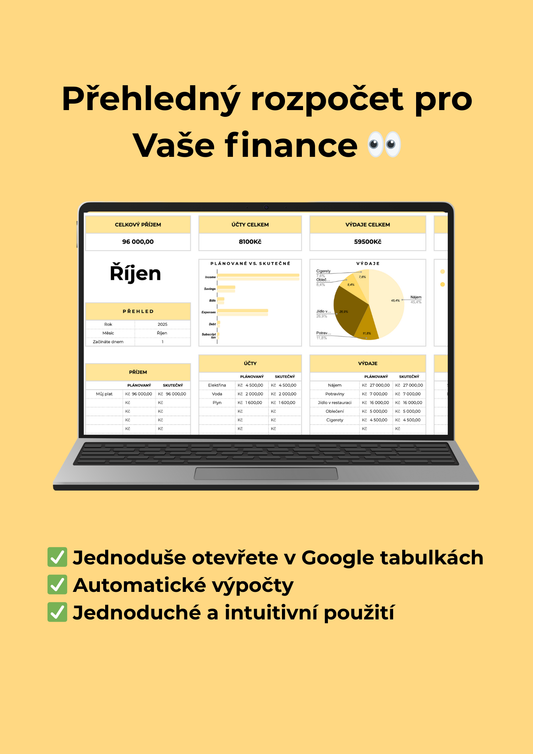 ZDARMA Rozpočet pro páry a rodiny - šablona